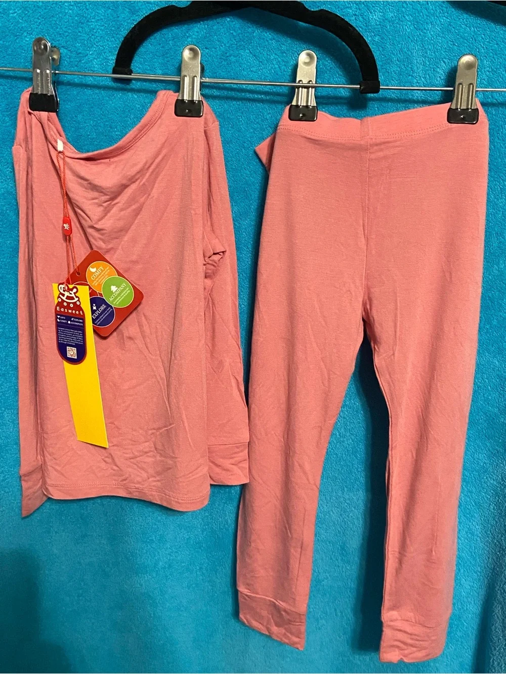 NWT - Girl’s Coral Lounge Pants & Top Set